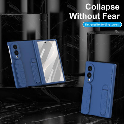 Bazher Shell Film Integrated Holder Shockproof Phone Case, For Galaxy Z Fold8 5G, For Galaxy Z Fold8 Ultra 5G, For Galaxy Z TriFold, For Galaxy Z Fold7 5G, For Galaxy Z Fold6 5G, For Galaxy Z Fold5 5G, For Galaxy Z Fold4, For Galaxy Z Fold3 5G