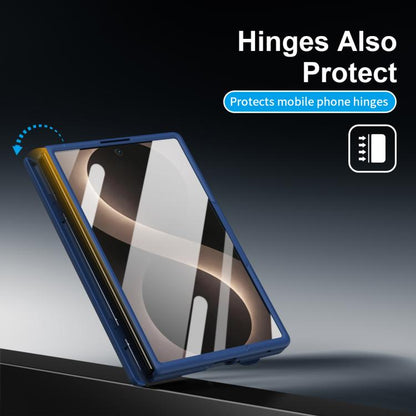 Bazher Shell Film Integrated Holder Shockproof Phone Case, For Galaxy Z Fold8 5G, For Galaxy Z Fold8 Ultra 5G, For Galaxy Z TriFold, For Galaxy Z Fold7 5G, For Galaxy Z Fold6 5G, For Galaxy Z Fold5 5G, For Galaxy Z Fold4, For Galaxy Z Fold3 5G