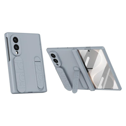 Bazher Shell Film Integrated Holder Shockproof Phone Case, For Galaxy Z Fold8 5G, For Galaxy Z Fold8 Ultra 5G, For Galaxy Z TriFold, For Galaxy Z Fold7 5G, For Galaxy Z Fold6 5G, For Galaxy Z Fold5 5G, For Galaxy Z Fold4, For Galaxy Z Fold3 5G