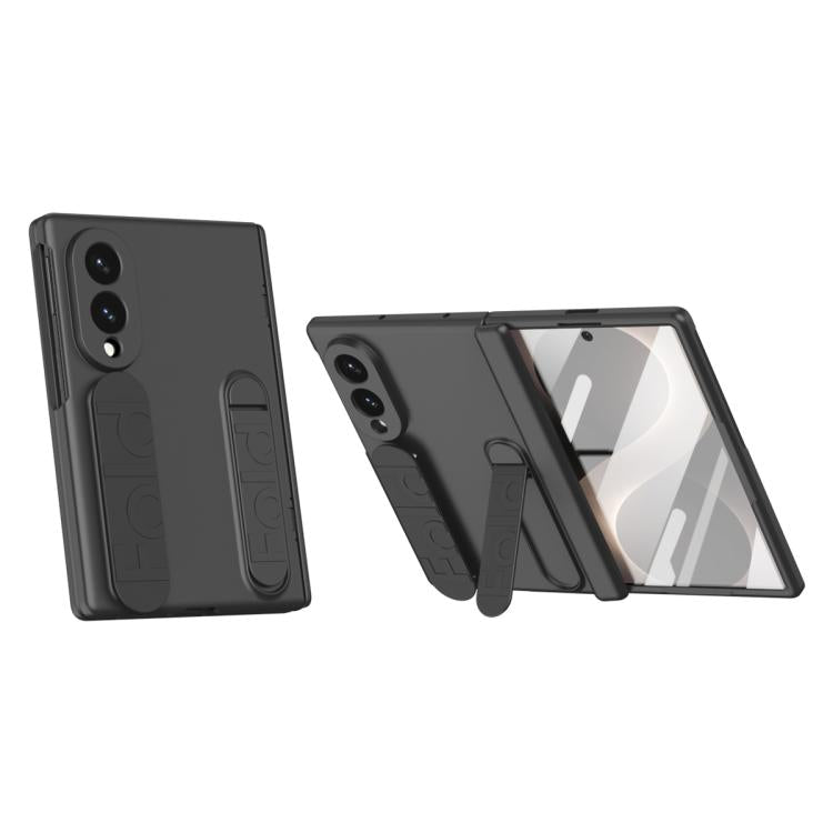 Bazher Shell Film Integrated Holder Shockproof Phone Case, For Galaxy Z Fold8 5G, For Galaxy Z Fold8 Ultra 5G, For Galaxy Z TriFold, For Galaxy Z Fold7 5G, For Galaxy Z Fold6 5G, For Galaxy Z Fold5 5G, For Galaxy Z Fold4, For Galaxy Z Fold3 5G