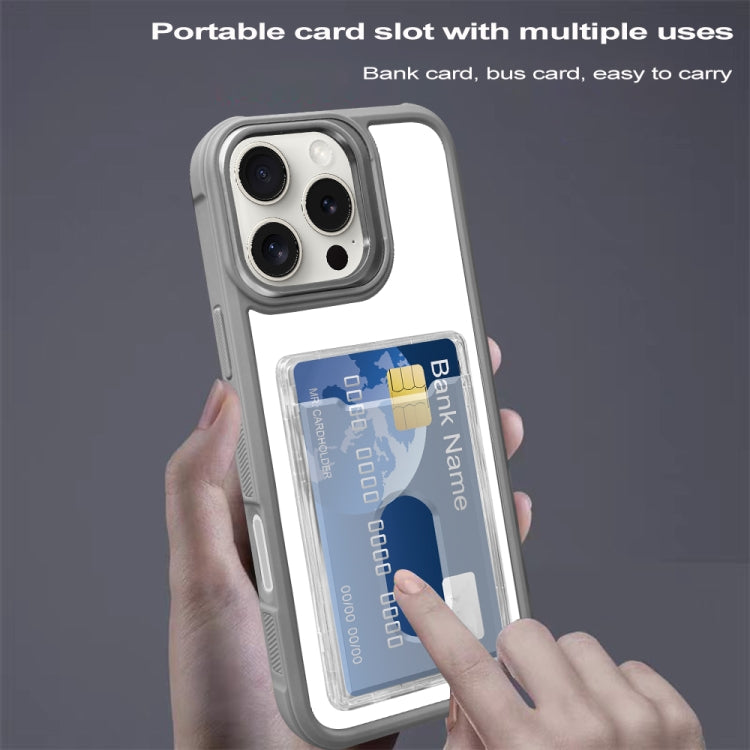 Electroplated Card Bag Acrylic Hybrid TPU Phone Case