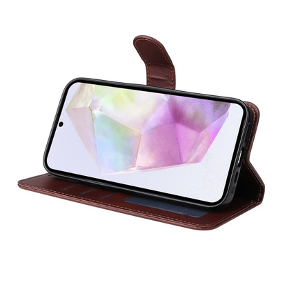 ENKAY Card Wallet Calf Texture Leather Phone Case with Screen Film, For Galaxy A36 5G, For Galaxy S25 5G, For Galaxy S25+ 5G, For Galaxy S25 Ultra 5G, For Galaxy S24 Ultra 5G, For Galaxy S24+ 5G, For Galaxy S24 5G, For Galaxy F16 / M16