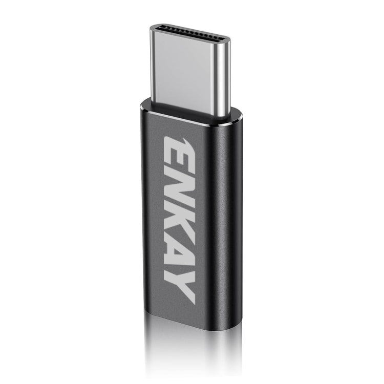 ENKAY ENK-AT120 Aluminium Alloy 8 Pin to Type-C Data Transfer & Charging Adapter