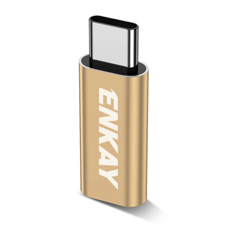ENKAY ENK-AT120 Aluminium Alloy 8 Pin to Type-C Data Transfer & Charging Adapter