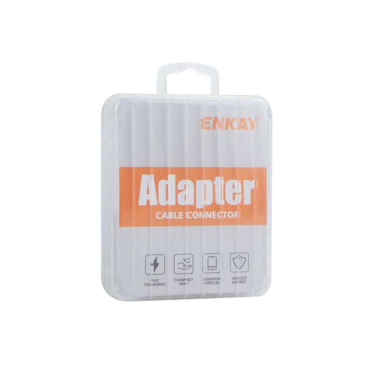 ENKAY ENK-AT120 Aluminium Alloy 8 Pin to Type-C Data Transfer & Charging Adapter