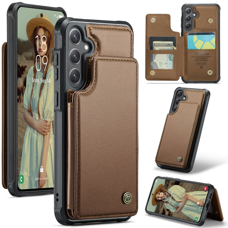 CaseMe C22 Card Slots Holder RFID Anti-theft Phone Case, For Samsung Galaxy A36 5G, For Samsung Galaxy S25 5G, For Samsung Galaxy S25+ 5G, For Samsung Galaxy S25 Ultra 5G, For Galaxy S25 FE / S26 FE 5G, For Samsung Galaxy A17
