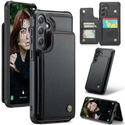 CaseMe C22 Card Slots Holder RFID Anti-theft Phone Case, For Samsung Galaxy A36 5G, For Samsung Galaxy S25 5G, For Samsung Galaxy S25+ 5G, For Samsung Galaxy S25 Ultra 5G, For Galaxy S25 FE / S26 FE 5G, For Samsung Galaxy A17