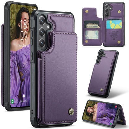 CaseMe C22 Card Slots Holder RFID Anti-theft Phone Case, For Samsung Galaxy A36 5G, For Samsung Galaxy S25 5G, For Samsung Galaxy S25+ 5G, For Samsung Galaxy S25 Ultra 5G, For Galaxy S25 FE / S26 FE 5G, For Samsung Galaxy A17