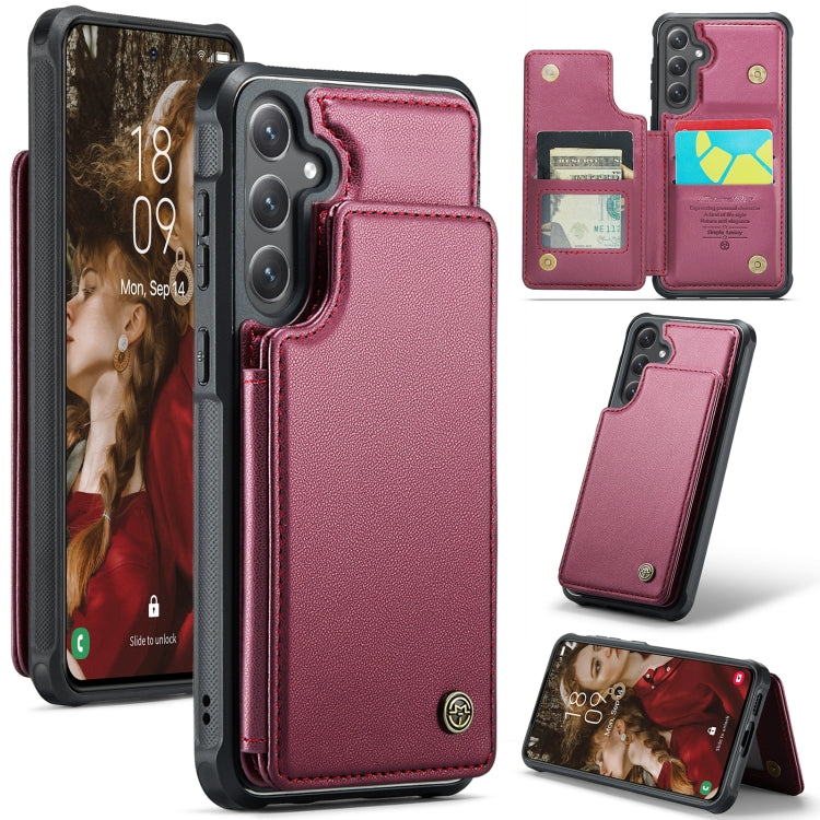 CaseMe C22 Card Slots Holder RFID Anti-theft Phone Case, For Samsung Galaxy A36 5G, For Samsung Galaxy S25 5G, For Samsung Galaxy S25+ 5G, For Samsung Galaxy S25 Ultra 5G, For Galaxy S25 FE / S26 FE 5G, For Samsung Galaxy A17