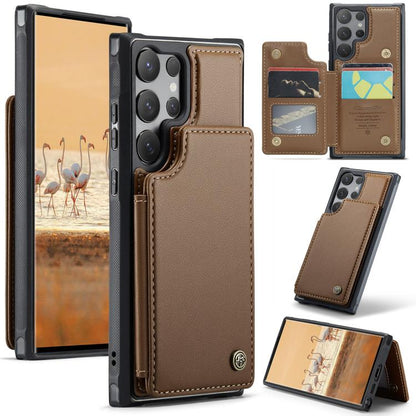 CaseMe C22 Card Slots Holder RFID Anti-theft Phone Case, For Samsung Galaxy A36 5G, For Samsung Galaxy S25 5G, For Samsung Galaxy S25+ 5G, For Samsung Galaxy S25 Ultra 5G, For Galaxy S25 FE / S26 FE 5G, For Samsung Galaxy A17