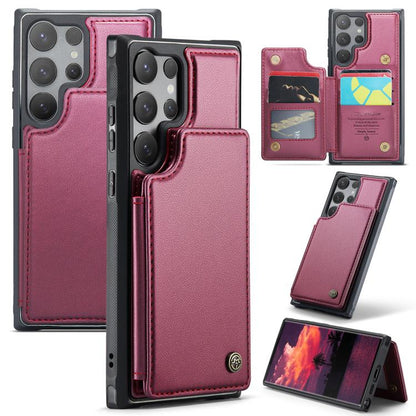 CaseMe C22 Card Slots Holder RFID Anti-theft Phone Case, For Samsung Galaxy A36 5G, For Samsung Galaxy S25 5G, For Samsung Galaxy S25+ 5G, For Samsung Galaxy S25 Ultra 5G, For Galaxy S25 FE / S26 FE 5G, For Samsung Galaxy A17