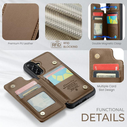 CaseMe C22 Card Slots Holder RFID Anti-theft Phone Case, For Samsung Galaxy A36 5G, For Samsung Galaxy S25 5G, For Samsung Galaxy S25+ 5G, For Samsung Galaxy S25 Ultra 5G, For Galaxy S25 FE / S26 FE 5G, For Samsung Galaxy A17
