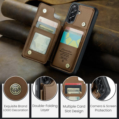 CaseMe C22 Card Slots Holder RFID Anti-theft Phone Case, For Samsung Galaxy A36 5G, For Samsung Galaxy S25 5G, For Samsung Galaxy S25+ 5G, For Samsung Galaxy S25 Ultra 5G, For Galaxy S25 FE / S26 FE 5G, For Samsung Galaxy A17