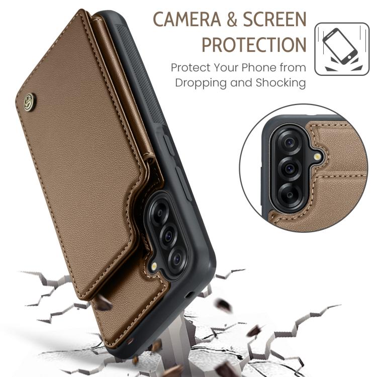 CaseMe C22 Card Slots Holder RFID Anti-theft Phone Case, For Samsung Galaxy A36 5G, For Samsung Galaxy S25 5G, For Samsung Galaxy S25+ 5G, For Samsung Galaxy S25 Ultra 5G, For Galaxy S25 FE / S26 FE 5G, For Samsung Galaxy A17