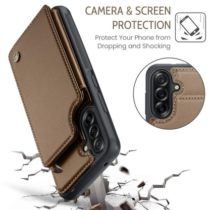 CaseMe C22 Card Slots Holder RFID Anti-theft Phone Case, For Samsung Galaxy A36 5G, For Samsung Galaxy S25 5G, For Samsung Galaxy S25+ 5G, For Samsung Galaxy S25 Ultra 5G, For Galaxy S25 FE / S26 FE 5G, For Samsung Galaxy A17