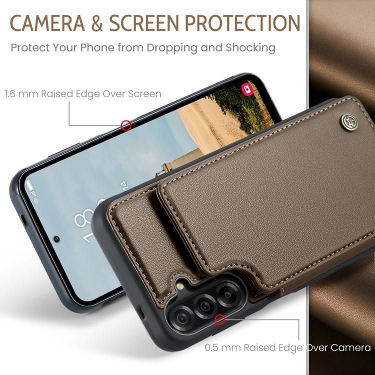 CaseMe C22 Card Slots Holder RFID Anti-theft Phone Case, For Samsung Galaxy A36 5G, For Samsung Galaxy S25 5G, For Samsung Galaxy S25+ 5G, For Samsung Galaxy S25 Ultra 5G, For Galaxy S25 FE / S26 FE 5G, For Samsung Galaxy A17