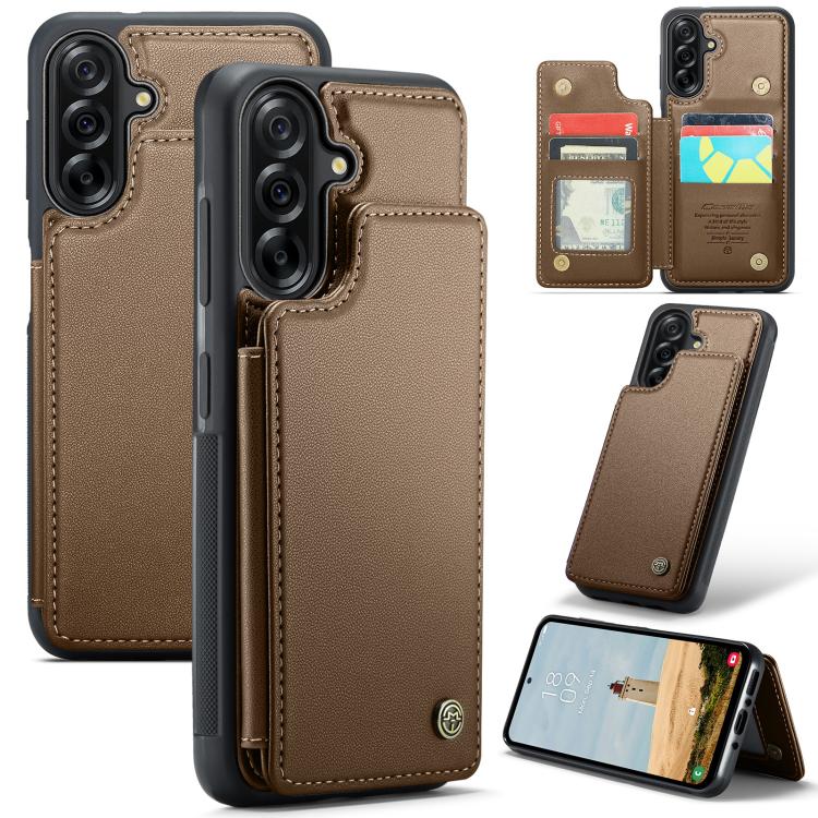 CaseMe C22 Card Slots Holder RFID Anti-theft Phone Case, For Galaxy S26 FE 5G, For Galaxy Z Fold8 Ultra 5G, For Samsung Galaxy S26+ 5G, For Samsung Galaxy S26 Ultra 5G, For Samsung Galaxy S26 5G, For Samsung Galaxy A57 5G, For Samsung Galaxy A37 5G    ...