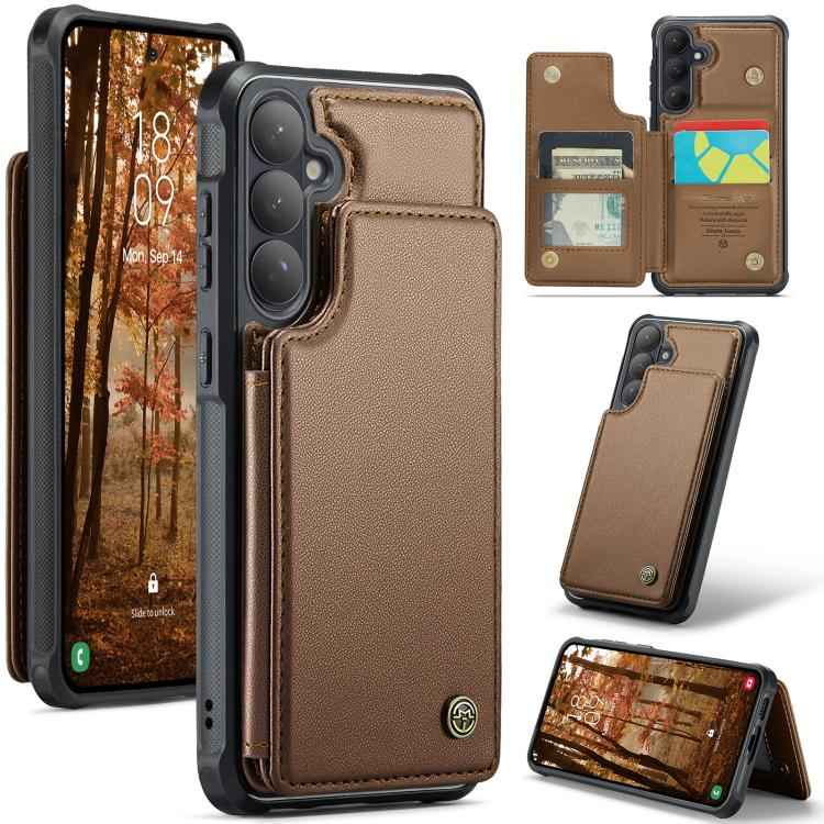 CaseMe C22 Card Slots Holder RFID Anti-theft Phone Case, For Samsung Galaxy S26+ 5G, For Samsung Galaxy S26 Ultra 5G, For Samsung Galaxy S26 5G, For Samsung Galaxy S25 Edge 5G, For Samsung Galaxy A56, For Samsung Galaxy A36, For Samsung Galaxy S25 5G  ...
