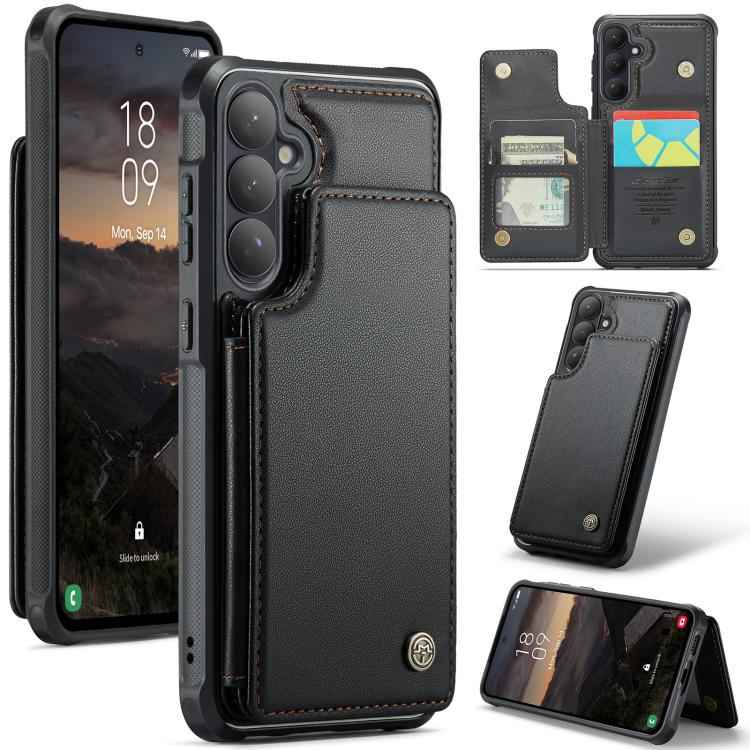 CaseMe C22 Card Slots Holder RFID Anti-theft Phone Case, For Samsung Galaxy S26+ 5G, For Samsung Galaxy S26 Ultra 5G, For Samsung Galaxy S26 5G, For Samsung Galaxy S25 Edge 5G, For Samsung Galaxy A56, For Samsung Galaxy A36, For Samsung Galaxy S25 5G  ...