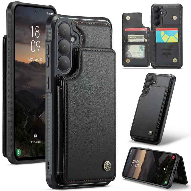 CaseMe C22 Card Slots Holder RFID Anti-theft Phone Case, For Samsung Galaxy S26+ 5G, For Samsung Galaxy S26 Ultra 5G, For Samsung Galaxy S26 5G, For Samsung Galaxy S25 Edge 5G, For Samsung Galaxy A56, For Samsung Galaxy A36, For Samsung Galaxy S25 5G  ...