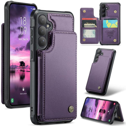CaseMe C22 Card Slots Holder RFID Anti-theft Phone Case, For Galaxy S26 FE 5G, For Galaxy Z Fold8 Ultra 5G, For Samsung Galaxy S26+ 5G, For Samsung Galaxy S26 Ultra 5G, For Samsung Galaxy S26 5G, For Samsung Galaxy A57 5G, For Samsung Galaxy A37 5G    ...