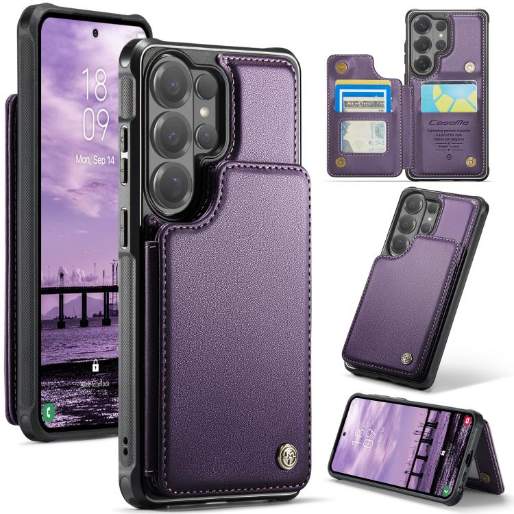 CaseMe C22 Card Slots Holder RFID Anti-theft Phone Case, For Galaxy S26 FE 5G, For Galaxy Z Fold8 Ultra 5G, For Samsung Galaxy S26+ 5G, For Samsung Galaxy S26 Ultra 5G, For Samsung Galaxy S26 5G, For Samsung Galaxy A57 5G, For Samsung Galaxy A37 5G    ...