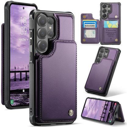 CaseMe C22 Card Slots Holder RFID Anti-theft Phone Case, For Galaxy S26 FE 5G, For Galaxy Z Fold8 Ultra 5G, For Samsung Galaxy S26+ 5G, For Samsung Galaxy S26 Ultra 5G, For Samsung Galaxy S26 5G, For Samsung Galaxy A57 5G, For Samsung Galaxy A37 5G    ...