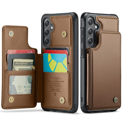 CaseMe C22 Card Slots Holder RFID Anti-theft Phone Case, For Samsung Galaxy A36 5G, For Samsung Galaxy S25 5G, For Samsung Galaxy S25+ 5G, For Samsung Galaxy S25 Ultra 5G, For Galaxy S25 FE / S26 FE 5G, For Samsung Galaxy A17