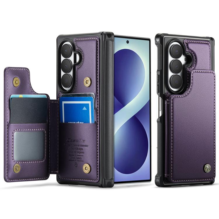 CaseMe C22 Card Slots Holder RFID Anti-theft Phone Case, For Galaxy S26 FE 5G, For Galaxy Z Fold8 Ultra 5G, For Samsung Galaxy S26+ 5G, For Samsung Galaxy S26 Ultra 5G, For Samsung Galaxy S26 5G, For Samsung Galaxy A57 5G, For Samsung Galaxy A37 5G    ...