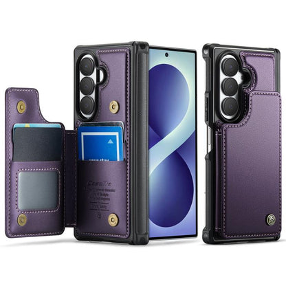 CaseMe C22 Card Slots Holder RFID Anti-theft Phone Case, For Galaxy S26 FE 5G, For Galaxy Z Fold8 Ultra 5G, For Samsung Galaxy S26+ 5G, For Samsung Galaxy S26 Ultra 5G, For Samsung Galaxy S26 5G, For Samsung Galaxy A57 5G, For Samsung Galaxy A37 5G    ...
