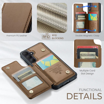 CaseMe C22 Card Slots Holder RFID Anti-theft Phone Case, For Galaxy S26 FE 5G, For Galaxy Z Fold8 Ultra 5G, For Samsung Galaxy S26+ 5G, For Samsung Galaxy S26 Ultra 5G, For Samsung Galaxy S26 5G, For Samsung Galaxy A57 5G, For Samsung Galaxy A37 5G    ...