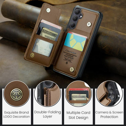 CaseMe C22 Card Slots Holder RFID Anti-theft Phone Case, For Galaxy S26 FE 5G, For Galaxy Z Fold8 Ultra 5G, For Samsung Galaxy S26+ 5G, For Samsung Galaxy S26 Ultra 5G, For Samsung Galaxy S26 5G, For Samsung Galaxy A57 5G, For Samsung Galaxy A37 5G    ...