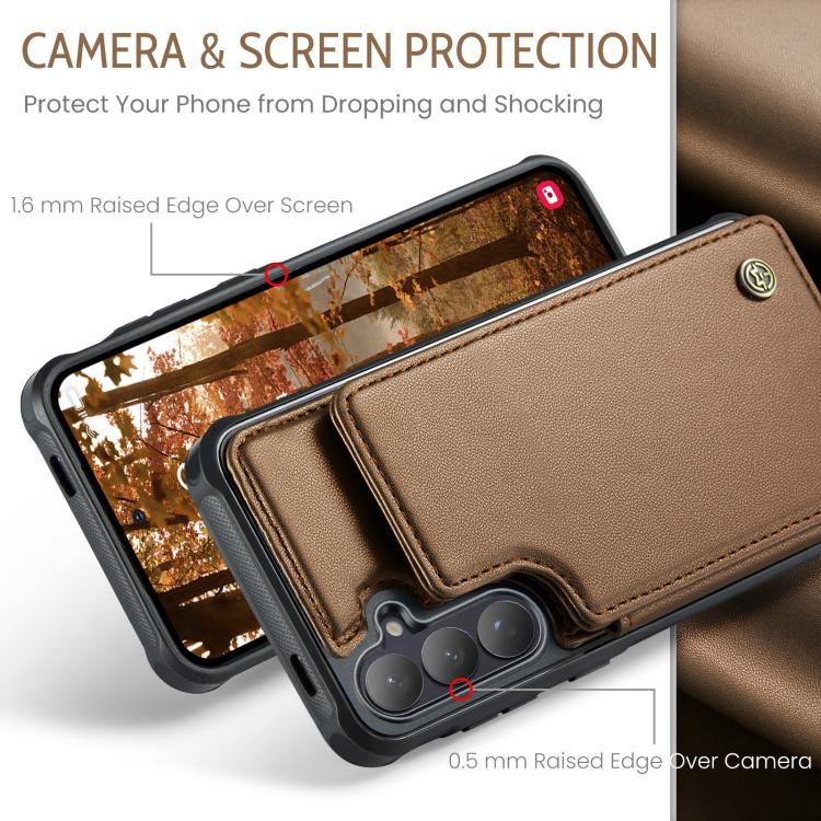 CaseMe C22 Card Slots Holder RFID Anti-theft Phone Case, For Galaxy S26 FE 5G, For Galaxy Z Fold8 Ultra 5G, For Samsung Galaxy S26+ 5G, For Samsung Galaxy S26 Ultra 5G, For Samsung Galaxy S26 5G, For Samsung Galaxy A57 5G, For Samsung Galaxy A37 5G    ...