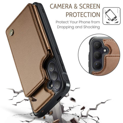 CaseMe C22 Card Slots Holder RFID Anti-theft Phone Case, For Galaxy S26 FE 5G, For Galaxy Z Fold8 Ultra 5G, For Samsung Galaxy S26+ 5G, For Samsung Galaxy S26 Ultra 5G, For Samsung Galaxy S26 5G, For Samsung Galaxy A57 5G, For Samsung Galaxy A37 5G    ...