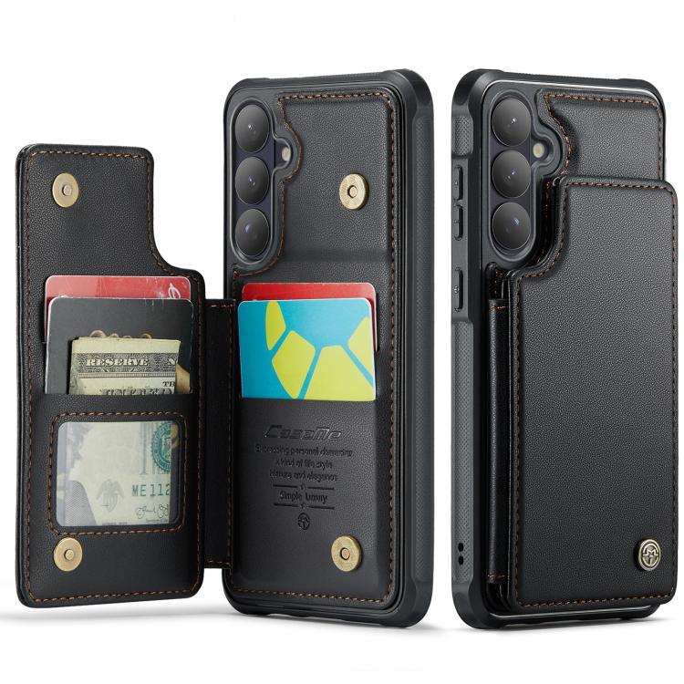 CaseMe C22 Card Slots Holder RFID Anti-theft Phone Case, For Galaxy S26 FE 5G, For Galaxy Z Fold8 Ultra 5G, For Samsung Galaxy S26+ 5G, For Samsung Galaxy S26 Ultra 5G, For Samsung Galaxy S26 5G, For Samsung Galaxy A57 5G, For Samsung Galaxy A37 5G    ...
