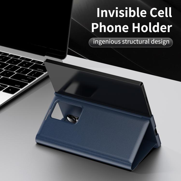 Smart View Window Leather Phone Case with Card Slot