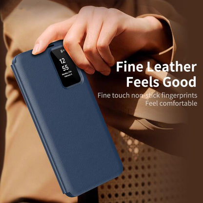 Smart View Window Leather Phone Case with Card Slot, For Galaxy S25 FE 5G, For Galaxy A17, For Galaxy Z Fold7 5G, For Galaxy S25 Edge 5G, For Galaxy A56 5G, For Samsung Galaxy S25 5G, For Samsung Galaxy S25+ 5G, For Samsung Galaxy S25 Ultra 5G