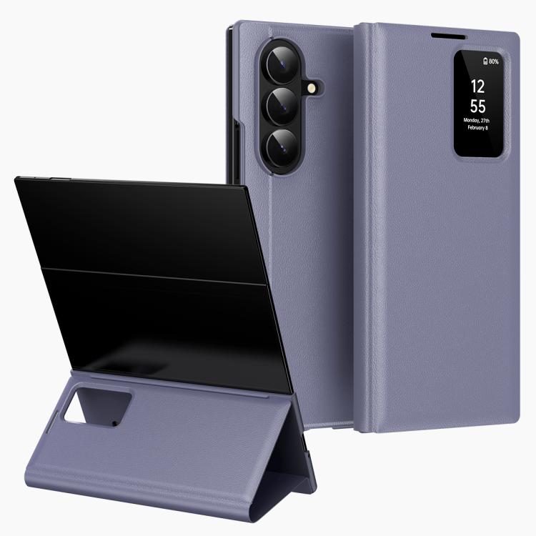 Smart View Window Leather Phone Case with Card Slot, For Galaxy Z Fold8 5G, For Galaxy S26 FE 5G, For Galaxy Fold8 Ultra 5G, For Galaxy Z TriFold, For Galaxy S26 Ultra 5G, For Galaxy A57 5G, For Galaxy A37 5G, For Galaxy A27 5G