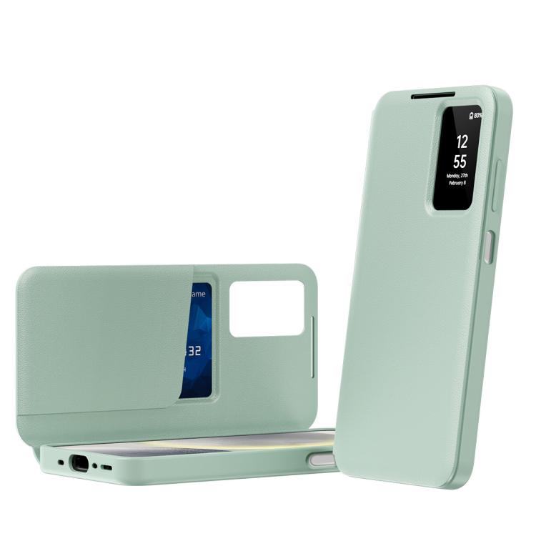 Smart View Window Leather Phone Case with Card Slot, For Galaxy Z Fold8 5G, For Galaxy S26 FE 5G, For Galaxy Fold8 Ultra 5G, For Galaxy Z TriFold, For Galaxy S26 Ultra 5G, For Galaxy A57 5G, For Galaxy A37 5G, For Galaxy A27 5G