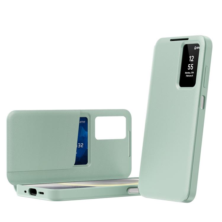 Smart View Window Leather Phone Case with Card Slot, For Galaxy Z Fold8 5G, For Galaxy S26 FE 5G, For Galaxy Fold8 Ultra 5G, For Galaxy Z TriFold, For Galaxy S26 Ultra 5G, For Galaxy A57 5G, For Galaxy A37 5G, For Galaxy A27 5G