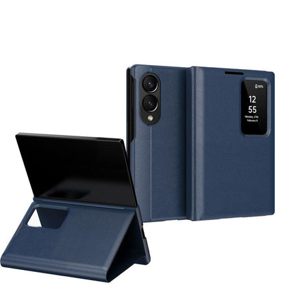 Smart View Window Leather Phone Case with Card Slot, For Galaxy Z Fold8 5G, For Galaxy S26 FE 5G, For Galaxy Fold8 Ultra 5G, For Galaxy Z TriFold, For Galaxy S26 Ultra 5G, For Galaxy A57 5G, For Galaxy A37 5G, For Galaxy A27 5G