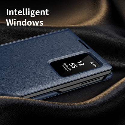 Smart View Window Leather Phone Case with Card Slot, For Galaxy Z Fold8 5G, For Galaxy S26 FE 5G, For Galaxy Fold8 Ultra 5G, For Galaxy Z TriFold, For Galaxy S26 Ultra 5G, For Galaxy A57 5G, For Galaxy A37 5G, For Galaxy A27 5G