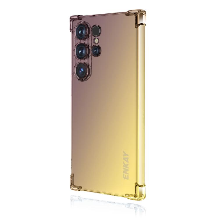 ENKAY Hat-Prince Gradient Airbag TPU Phone Case, For Samsung Galaxy S24 Ultra 5G, For Galaxy A18 / A17, For Samsung Galaxy M16 / F16, For Samsung Galaxy M06 / F06, For Samsung Galaxy A16 4G / 5G, For Samsung Galaxy S24 / S25 5G                         ...