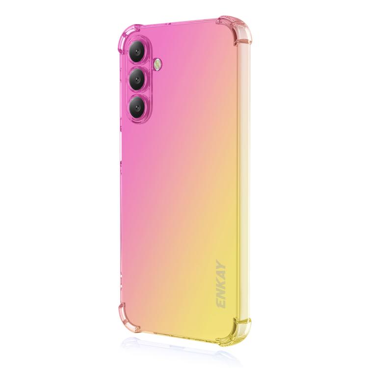 ENKAY Hat-Prince Gradient Airbag TPU Phone Case, For Samsung Galaxy S24 Ultra 5G, For Galaxy A18 / A17, For Samsung Galaxy M16 / F16, For Samsung Galaxy M06 / F06, For Samsung Galaxy A16 4G / 5G, For Samsung Galaxy S24 / S25 5G                         ...