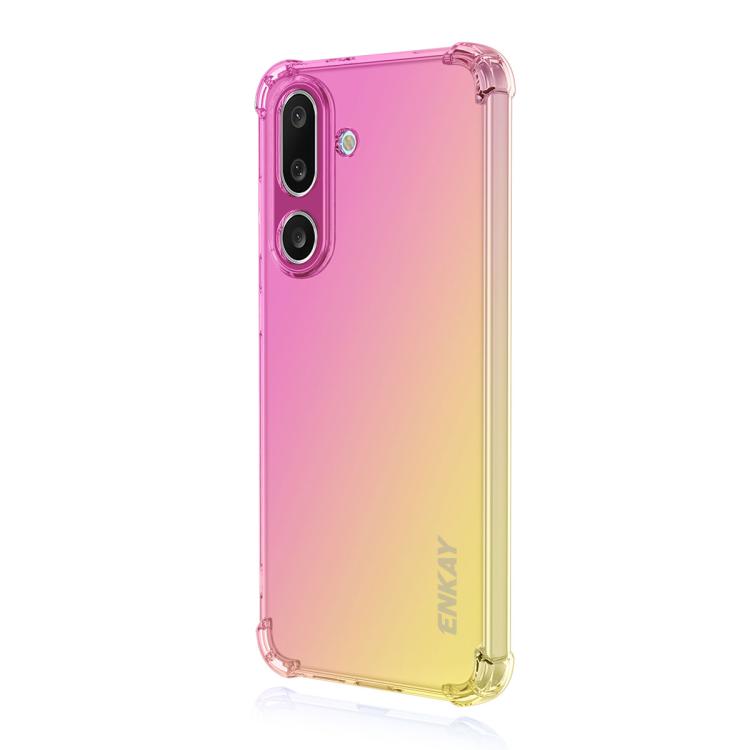 ENKAY Hat-Prince Gradient Airbag TPU Phone Case, For Samsung Galaxy A57, For Galaxy A27 5G, For Galaxy A08 / A07 4G, For Samsung Galaxy M56, For Samsung Galaxy S25 Edge 5G, For Samsung Galaxy A56 5G, For Samsung Galaxy A26 5G, For Samsung Galaxy A36 5G...