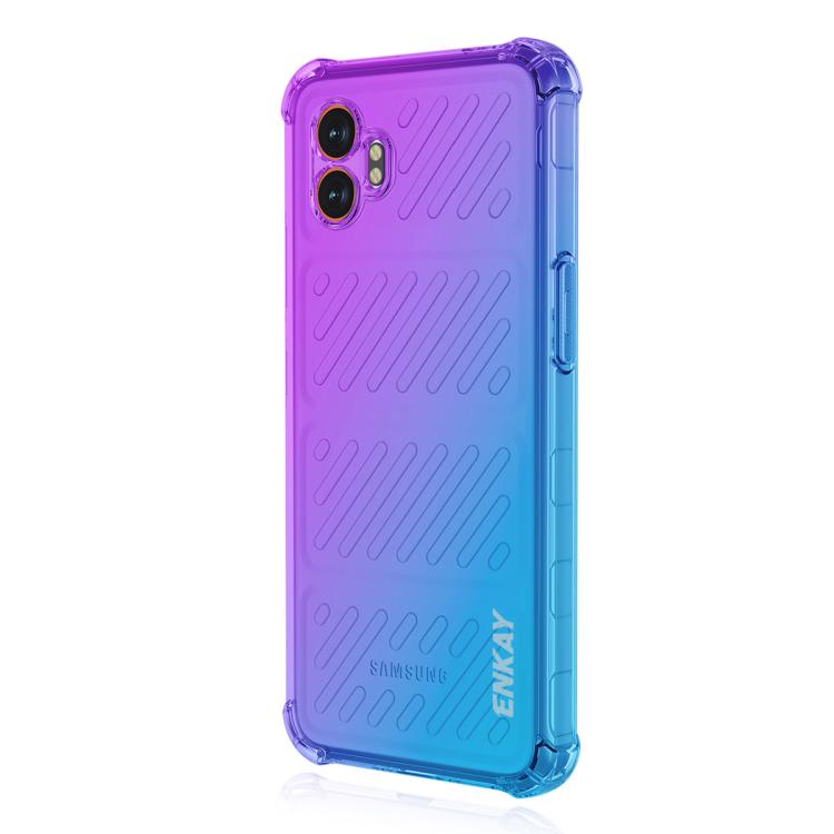 ENKAY Hat-Prince Gradient Airbag TPU Phone Case, For Samsung Galaxy A57, For Galaxy A27 5G, For Galaxy A08 / A07 4G, For Samsung Galaxy M56, For Samsung Galaxy S25 Edge 5G, For Samsung Galaxy A56 5G, For Samsung Galaxy A26 5G, For Samsung Galaxy A36 5G...