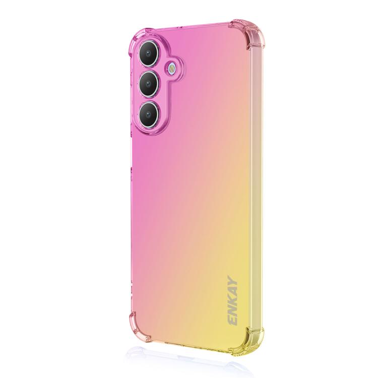 ENKAY Hat-Prince Gradient Airbag TPU Phone Case, For Samsung Galaxy A57, For Galaxy A27 5G, For Galaxy A08 / A07 4G, For Samsung Galaxy M56, For Samsung Galaxy S25 Edge 5G, For Samsung Galaxy A56 5G, For Samsung Galaxy A26 5G, For Samsung Galaxy A36 5G...