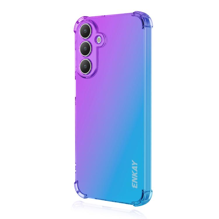 ENKAY Hat-Prince Gradient Airbag TPU Phone Case, For Samsung Galaxy A57, For Galaxy A27 5G, For Galaxy A08 / A07 4G, For Samsung Galaxy M56, For Samsung Galaxy S25 Edge 5G, For Samsung Galaxy A56 5G, For Samsung Galaxy A26 5G, For Samsung Galaxy A36 5G...