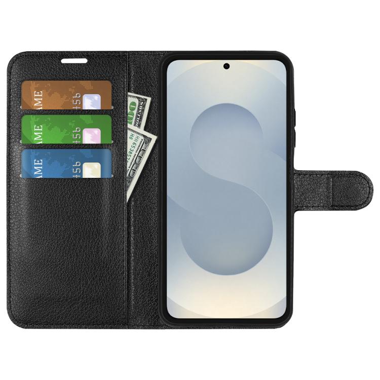 Litchi Texture Horizontal Flip Leather Phone Case with Holder, For Galaxy S25 Edge 5G, For Galaxy A06 5G, For Galaxy A26 5G, For Galaxy A36 5G, For Galaxy S25 5G