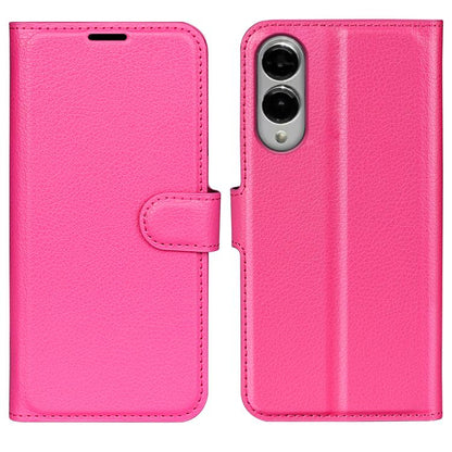 Litchi Texture Horizontal Flip Leather Phone Case with Holder, For Galaxy S25 Edge 5G, For Galaxy A06 5G, For Galaxy A26 5G, For Galaxy A36 5G, For Galaxy S25 5G